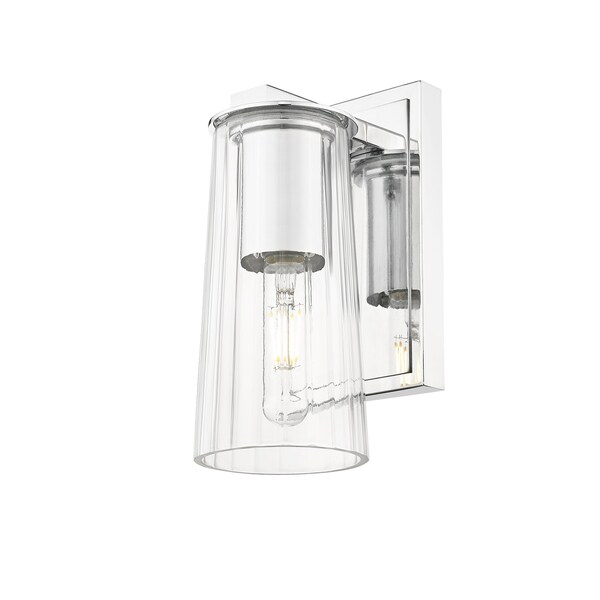 Titus 1 Light Wall Sconce, 4.5in. W X 9.5in. H, Chrome